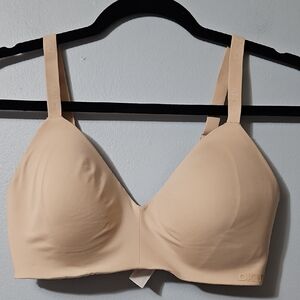 DKNY Women's Beige Bra Wire Free Seamless Size 32D